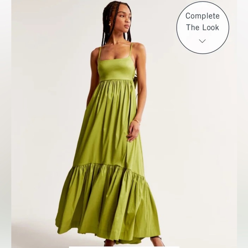 Abercrombie & Fitch Olive Maxi Dress